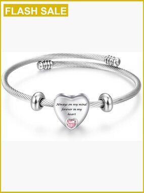 Stainless Steel Cremation Bracelet for Ashes Memorial Urn Bracelet